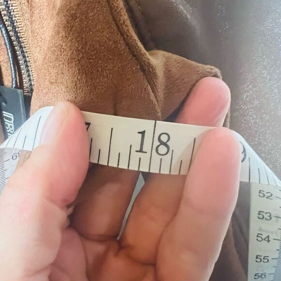 Blank NYC Brown Faux Leather Soft Stretchy Jacket NWT! Sz Small - Picture 7 of 11